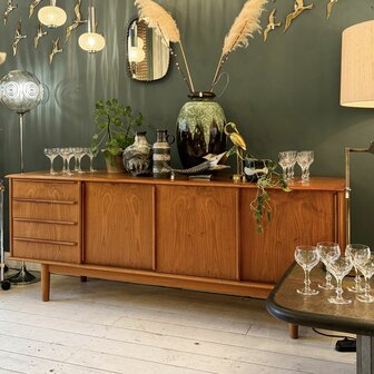 Vintage Deens dressoir sideboard schuifdeuren | Sprinkelhop