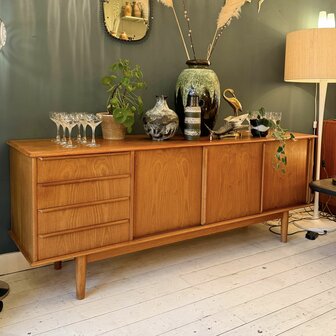 Vintage Deens dressoir sideboard schuifdeuren | Sprinkelhop