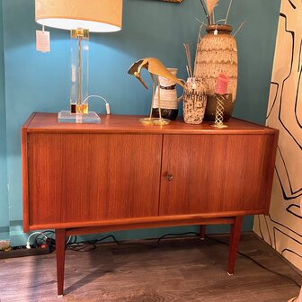 Teak vintage jaren 60 kast Lister M&ouml;bel | Sprinkelhop