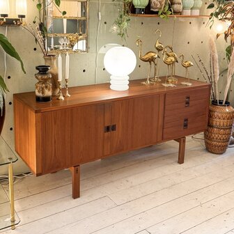 Lennart Bender voor Ulferts vintage teak dressoir Corona | Sprinkelhop