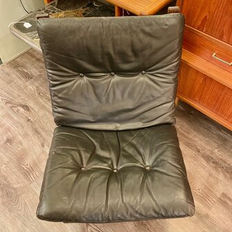 Vintage lederen Farstrup fauteuil | Sprinkelhop