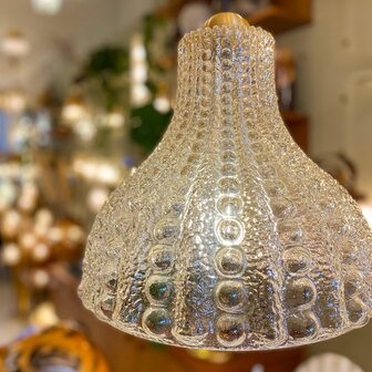 Peill &amp; Putzler glazen hanglamp 1970s bubbelglas | Sprinkelhop