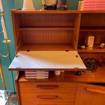 Vintage-teak-houten-highboard-drankkast-Stateroom-Stonehill-1960s | Sprinkelhop