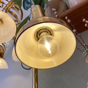 Vintage hoge messing tafellamp bureaulamp Solken Leuchten | Sprinkelhop