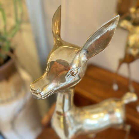 Vintage messing bambi hert XL | Sprinkelhop