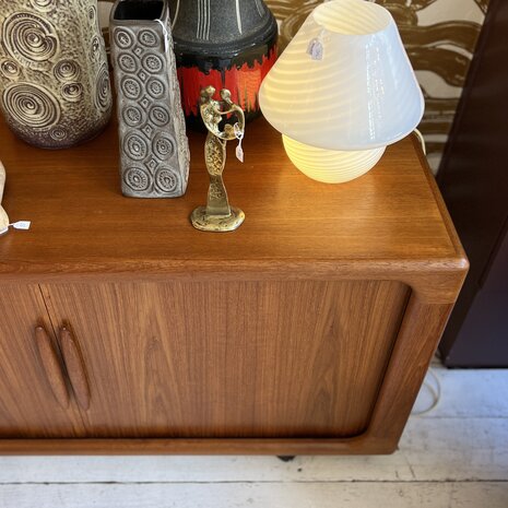 Vintage dressoir met tambour deuren sideboard op wielen | Sprinkelhop