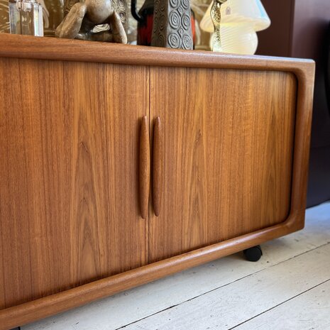 Vintage dressoir met tambour deuren sideboard op wielen | Sprinkelhop