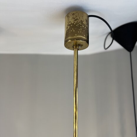 Kinkeldey hanglamp messing frame met satijnglazen bollen | Sprinkelhop