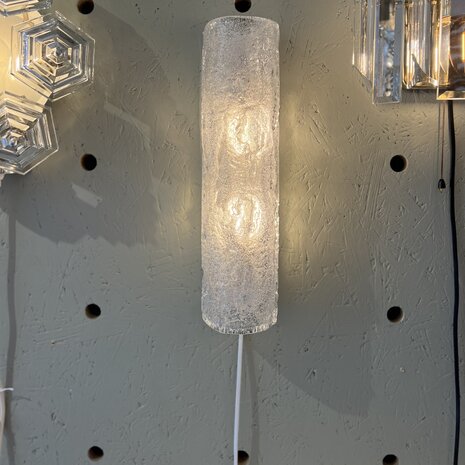 Honsel Leuchten vintage wandlamp met iced glass | Sprinkelhop