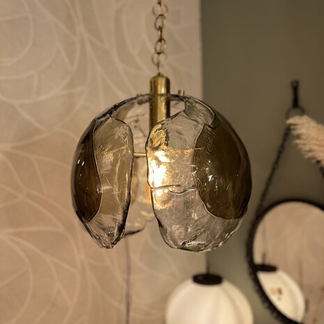 Kaiser Leuchten vintage hanglamp met Murano glas | Sprinkelhop