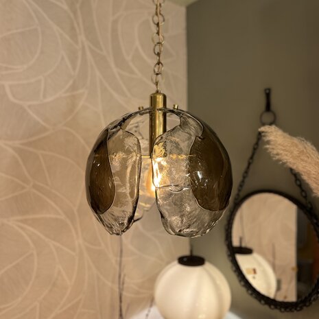 Kaiser Leuchten vintage hanglamp met Murano glas | Sprinkelhop