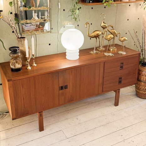 Lennart Bender voor Ulferts vintage teak dressoir Corona | Sprinkelhop