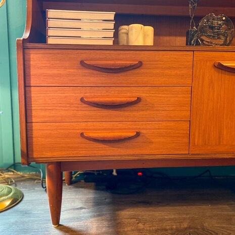 Vintage-teak-houten-highboard-drankkast-Stateroom-Stonehill-1960s | Sprinkelhop