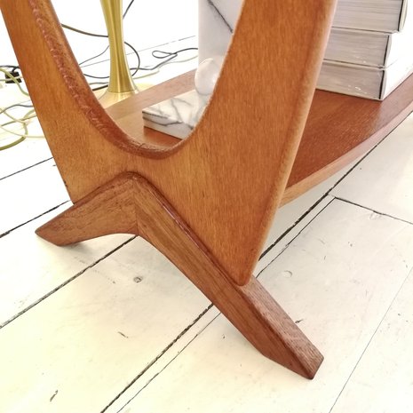 filosofie bitter Radioactief Vintage salontafel hout art deco | Sprinkel + Hop
