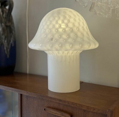 Peill & Putzler dotted mushroom glazen tafellamp